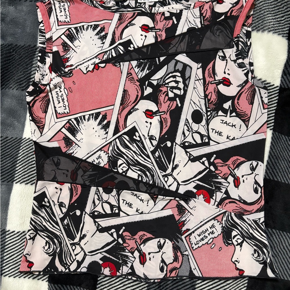 ⭐️SOLD⭐️ Le Chateau 💥Pop Art Comic💥 Tank Top